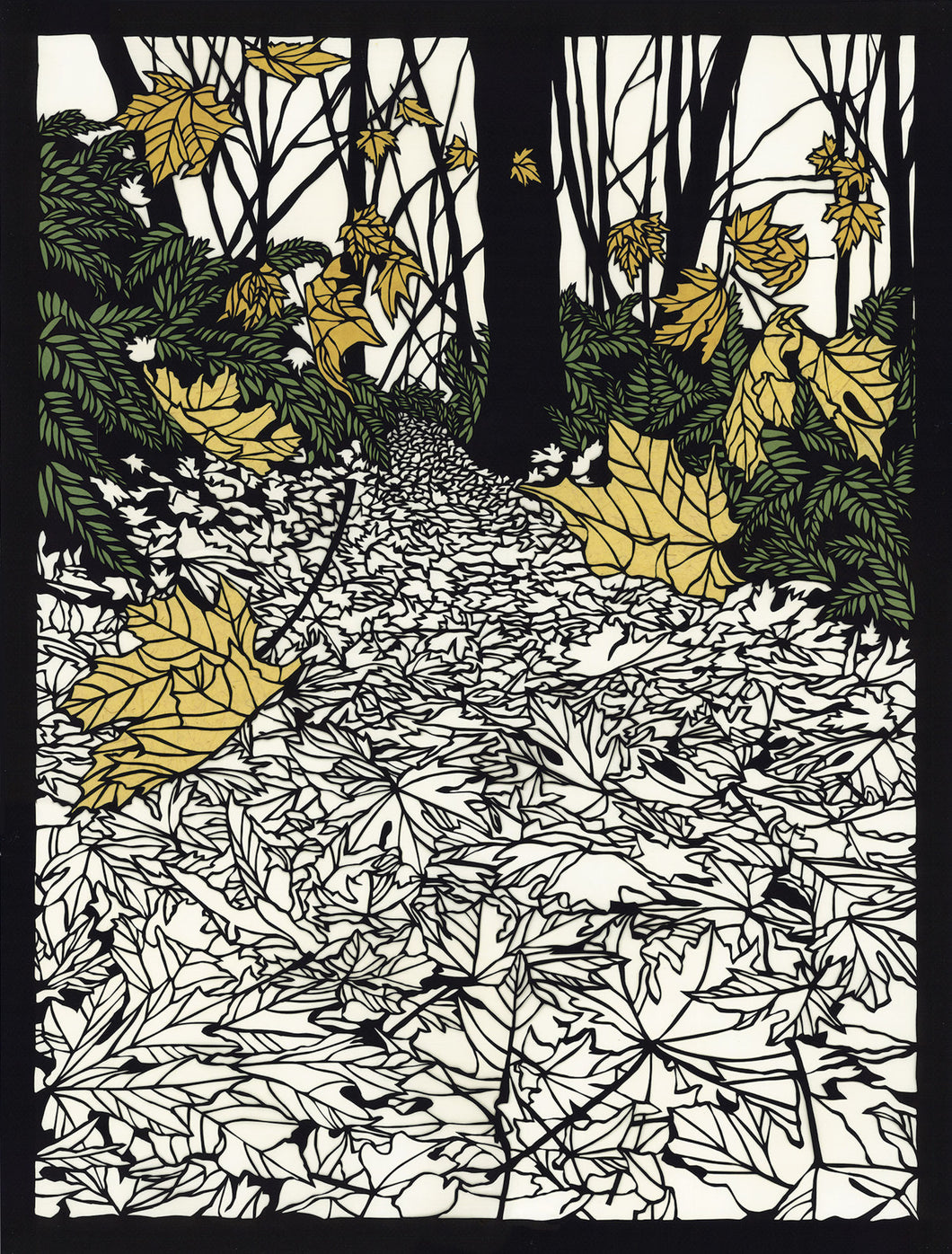 Greeting Card- #104 The Sound of Leaves Falling