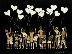 Greeting Card #48 We Agree With Banksy by Elizabeth VanDuine