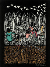 Load image into Gallery viewer, Greeting Card #54 Backyard Lilliputians by Elizabeth VanDuine