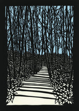 Load image into Gallery viewer, Golden Hour Grace-paper cut artwork by Elizabeth VanDuine