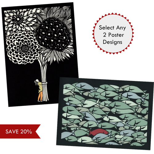 Select any 2 poster designs by Elizabeth VanDuine and Save 20%
