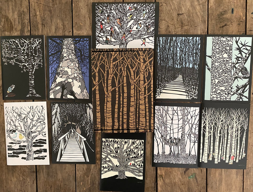 Trees 10 Card Gift Box Set